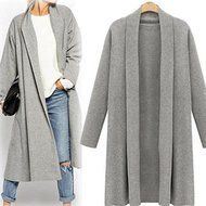 Cardigan,Morecome Womens Open Front Trench Coat Long Cloak Jackets Cardigan N9