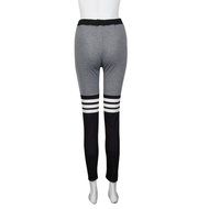 PHOTNO Women Fitness Yoga Leggings High Waist Stripe Patchwork Skinny Push Up Pants N14