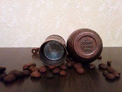 Armenian Coffee Grinder, 3 Different Colors, 4.2'' Spice Grinder, Pepper Mill (Copper) N3