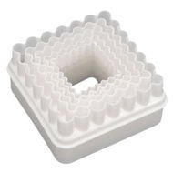 ZNU 5x Square &amp; Wave Cake Biscuit Sugar Craft Fondant Cut-outs Decorating Modelling DIY Tool