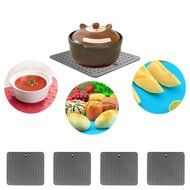 2win2buy Non-Stick Silicone Mat Dots Trivet/Hot Pads Dish Pot Holder Kitchen Jar Opener