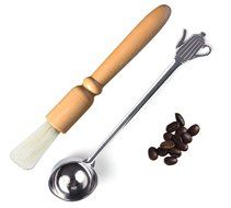 Merryseaon Coffee Scoop, Coffee Spoon, Tea Spoon Stainless Steel 1 Table Spoon N12