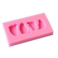 Sher Feet Shaped Silicone Fondant Cake Cake Chocolate Silicone Molds,Decoration Tools Bakeware N3