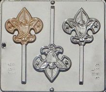 Boy Scout Lollipop Chocolate Candy Mold 3433 N2