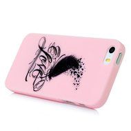 iPhone SE Case,iPhone 5S Case,iPhone 5 Case - Cute Black Feather Love Hearts Series Shockproof Flexible Soft TPU... N34