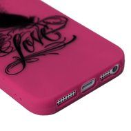 iPhone SE Case,iPhone 5S Case,iPhone 5 Case - Cute Black Feather Love Hearts Series Shockproof Flexible Soft TPU... N39