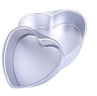 Astra shop 7 Inch Aluminum Heart Shape Cheesecake Pan Chiffon Cake Mold Baking Mould with Removable Bottom N6