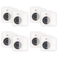 Blue Octave BDW62 In Wall 6.5" Speakers 2 Way Home Theater Surround Sound 4 Pair Pack