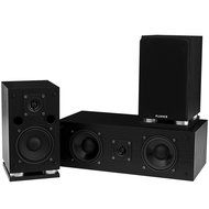 Fluance SXHTB-BK High Definition Surround Sound Home Theater 5.0 Channel Speaker System including Floorstanding... N6