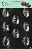 Cybrtrayd E095 Fancy Eggs Chocolate/Candy Mold with Exclusive Cybrtrayd Copyrighted Chocolate Molding Instructions