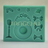 Anyana Bow Sunbonnet Leaf Flower Silicone Fondant Mold Cake Decorating Pastry Gum Pastry Tool Kitchen Tool Sugar... N2