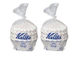 2 X Kalita:Wave Series Wave Filter 185[2-4 Persons] White.100 Pieces #22199(Japan Import)