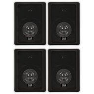 Acoustic Audio 151B Indoor Outdoor 2 Way Speakers 1200 Watt Black 2 Pair Pack 151B-2Pr