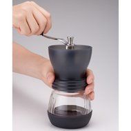 Medium Glass Hand Coffee Grinder with Ceramic Burrs, Clear [version:x8] by DELIAWINTERFEL