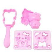 Witkey 2pcs Bento Accessories Rice Ball Mold Suit Creative Lovely Seaweed Sushi Material Tool Clamp Laver Embossing... N5