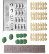 House Accessories with Fence Candy Mold N2