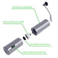 Manual Coffee Grinder ,Best Coffee Bean Grinder by BOOPH - Adjustable, Portable, Stainless Steel Conical Mill... N3