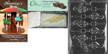 Cybrtrayd J004 G-Clef Lolly Chocolate Candy Mold with Exclusive Cybrtrayd Copyrighted Chocolate Molding Instructions N8