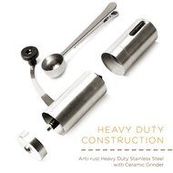 Swift Coffee Grinder | Premium Portable Stainless Steel Manual Coffee Grinder Mill with Adjustable Ceramic Burr... N3