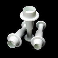 Great Chance 4Pcs/Set Mini Oval Shape Fondant Cake Cookie Plunger Cutter Sugarcraft Decorating Tool N24