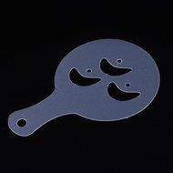 Christmas Designs PP Plastic Coffee Flowers Die Fancy Coffee Printing Template Model Milk Foam Spray Tool 8PCS... N21