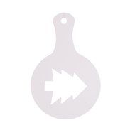 Christmas Designs PP Plastic Coffee Flowers Die Fancy Coffee Printing Template Model Milk Foam Spray Tool 8PCS... N23