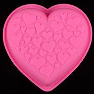 Y&amp;XL&amp;H DIY Silicone Heart Cake Mold Chocolate Mold Random Color N2