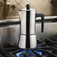 BonJour Coffee Stainless Steel Stovetop Espresso Maker, 48-Ounce N3