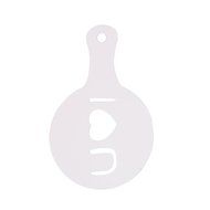 Christmas Designs PP Plastic Coffee Flowers Die Fancy Coffee Printing Template Model Milk Foam Spray Tool 8PCS... N24
