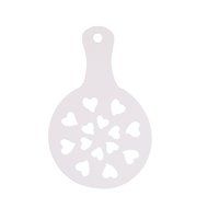 Christmas Designs PP Plastic Coffee Flowers Die Fancy Coffee Printing Template Model Milk Foam Spray Tool 8PCS... N25
