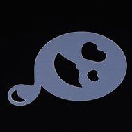 Christmas Designs PP Plastic Coffee Flowers Die Fancy Coffee Printing Template Model Milk Foam Spray Tool 8PCS... N28