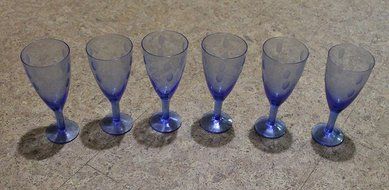 Wine glasses 6 PCS vintage USSR