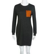 Mini Dress,Morecome Womens Long Sleeve Casual Loose Short Mini Dress (S, Dark Gray) N9
