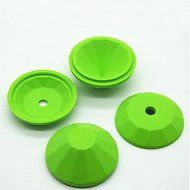 Sher 6 cm creative silicone diamond diamond-shaped ice cube mold ice machine (random colors) N6