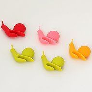 Generic Snail Shape Silicone Tea Bag Holder Cup Mug Candy Colors Gift Set 5pcs