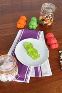 Swift Set of 3 Jelly Baby Shape Moulds for Jellies, Blancmanges, Cakes, etc. N2