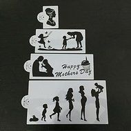 Y&amp;XL&amp;H New Arrival Long Cake Stencil Template N2