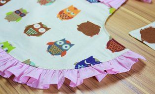 CRB Fashion Girls For Toddler Kids Owl Cooking Baking Headscarf Apron 2 Piece Set (Style #1, 18 Months to 3T) N2