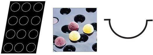 Flexipan 336306 Regular Half-Spheres Nonstick Sheet Mold N2
