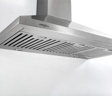 Ancona AN-1165 Rapido IV Pyramid 630 CFM Wall Mount Range Hood, 36", Stainless Steel