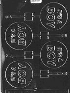 Baby IT'S A BOY LOLLY Chocolate Candy Mold Soap 2 7/8 DIAMETER Good Product quality!! by MOLDS AND THINGS
