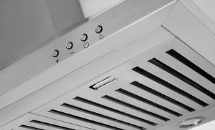 Ancona AN-1165 Rapido IV Pyramid 630 CFM Wall Mount Range Hood, 36", Stainless Steel N2