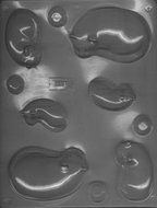 3-D Sleeping Cat Candy Mold N2