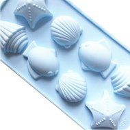 Yunko Creative Ice Tray Starfish Shell Fish Silicone Mold Style Ice Mold Chocolate Pudding Candy Mold