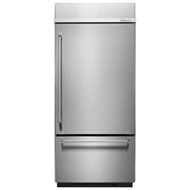 KitchenAid&reg; Built-In Stainless Bottom Mount Refrigerator 20.9 Cu. Ft. 36&quot; Width N2