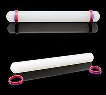 1pcs, White Non-stick Glide Fondant Rolling Pin Fondant Cake Dough Roller Decorating Cake Roller Crafts Baking... N2