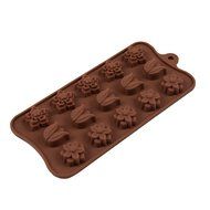 15 Cavity Cute Animal Silicone Chocolate Candy Ice Jelly Soap Molds Moulds Handmade DIY Mold Bear N61