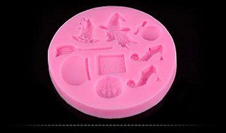 Topnew-Candy Cavity Silicone Chocolate Mold Candy and Gummy Moulds Halloween Supplies H1634 N4