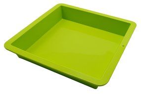 Marathon Housewares KW200013GR Premium Silicone Square Cake Pan, Green N5