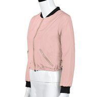 Wensltd Women Fashion Zipper Autumn Winter Street Bomer Jacket Coat Outwear N13